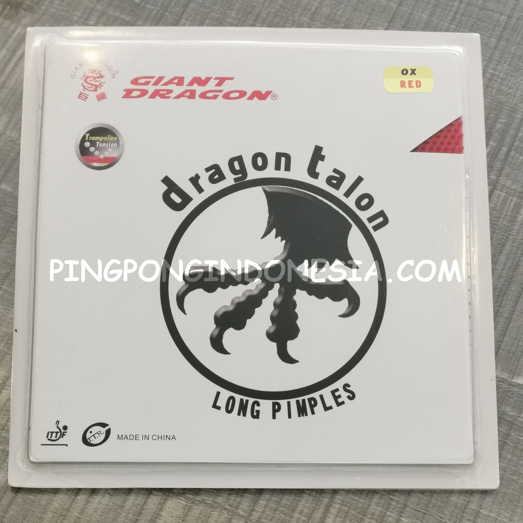 Giant Dragon - Dragon Talon - Rubber Pingpong/Karet Pingpong/Karet Tenis Meja Bat Bet