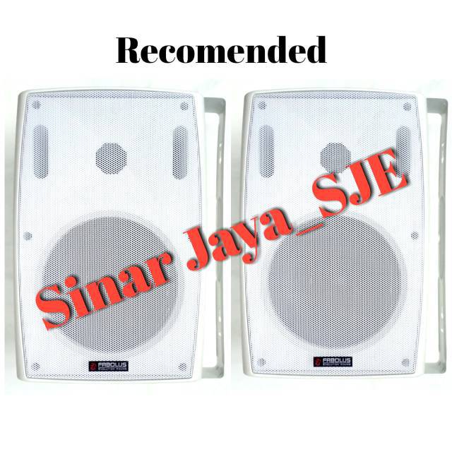 Speaker pasif 6 Inch Fabolus SP 650 white [ Sepasang ]