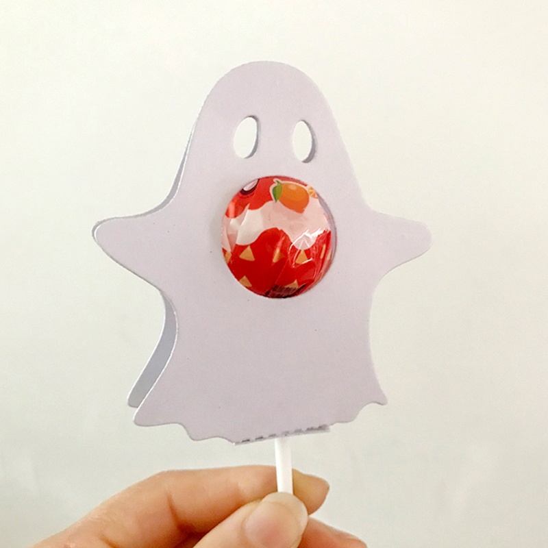 Cetakan Stensil Cutting Dies Motif Hantu Halloween Bahan Metal Untuk Scrapbook / Craft DIY