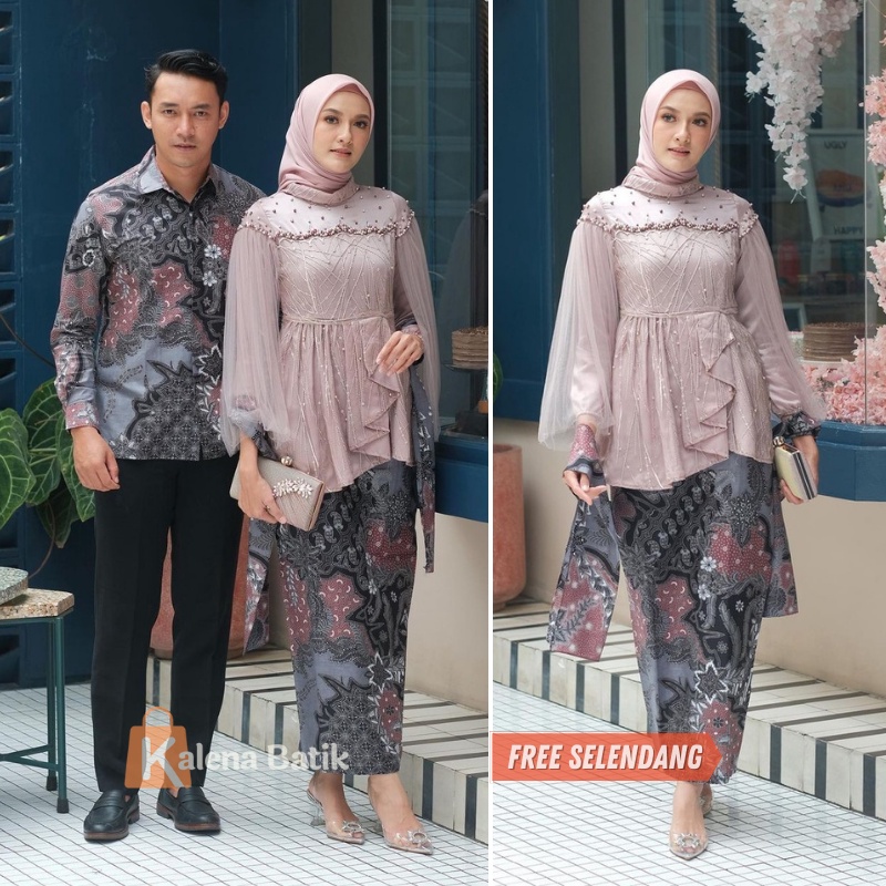 Kebaya Couple Modern Kebaya Wisuda Lamaran Baju Tunangan Batik Brukat Terbaru Baju Couple Kondangan Terbaru 2022