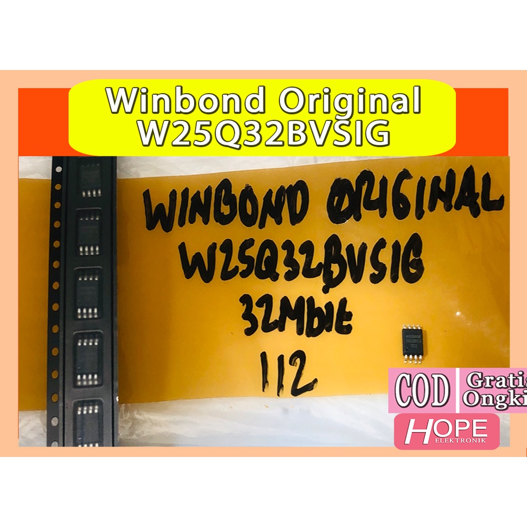Winbond 25Q32 IC Spi flash Winbond 25Q32 4MB IC SPI FLASH 32MBIT W 25Q32