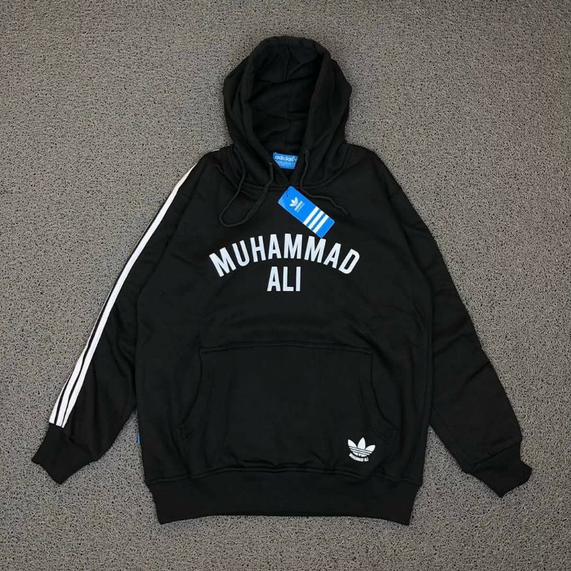 ASTROB.ID/JAKET HOODIE SWEATER ORIGINAL ADIDAS MUHAMMAD ALI PREMIUM/JAKET CASUAL PRIA/JAKET HOODIE M