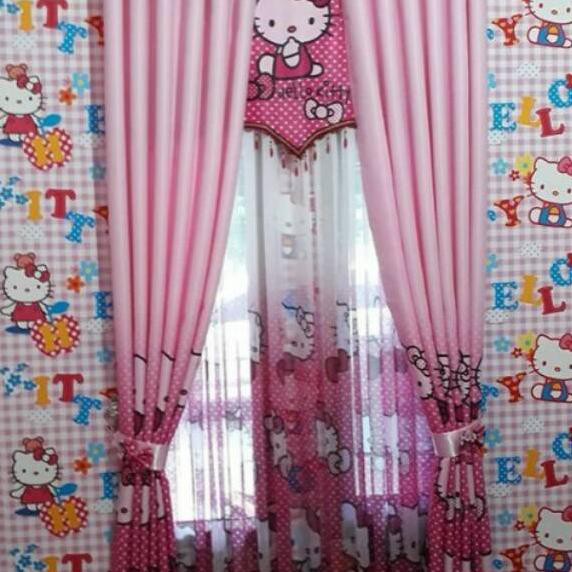 SALEE'  GORDEN BLACKOUT IMPORT KARAKTER HELLO KITTY.GORDEN JENDELA / PINTU .SEMOKRING 12 RING 6 GELO