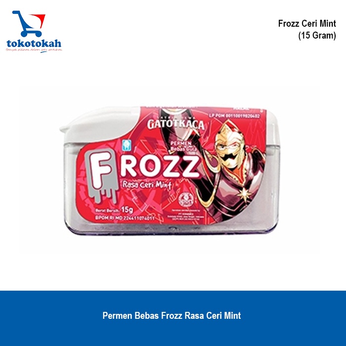 

FROZZ Ceri Mint permen dingin menyegarkan bebas gula - 3pcs
