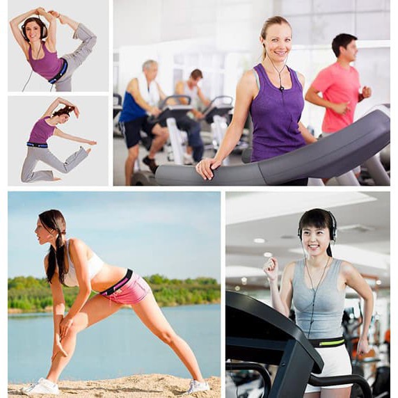 Outdoor two Pocket Waist Elastic Bag | Tas Pinggang Outdoor utk Sepeda.