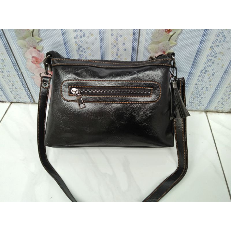 HELENA VINTAGE TAS SLEMPANG SEMI KULIT