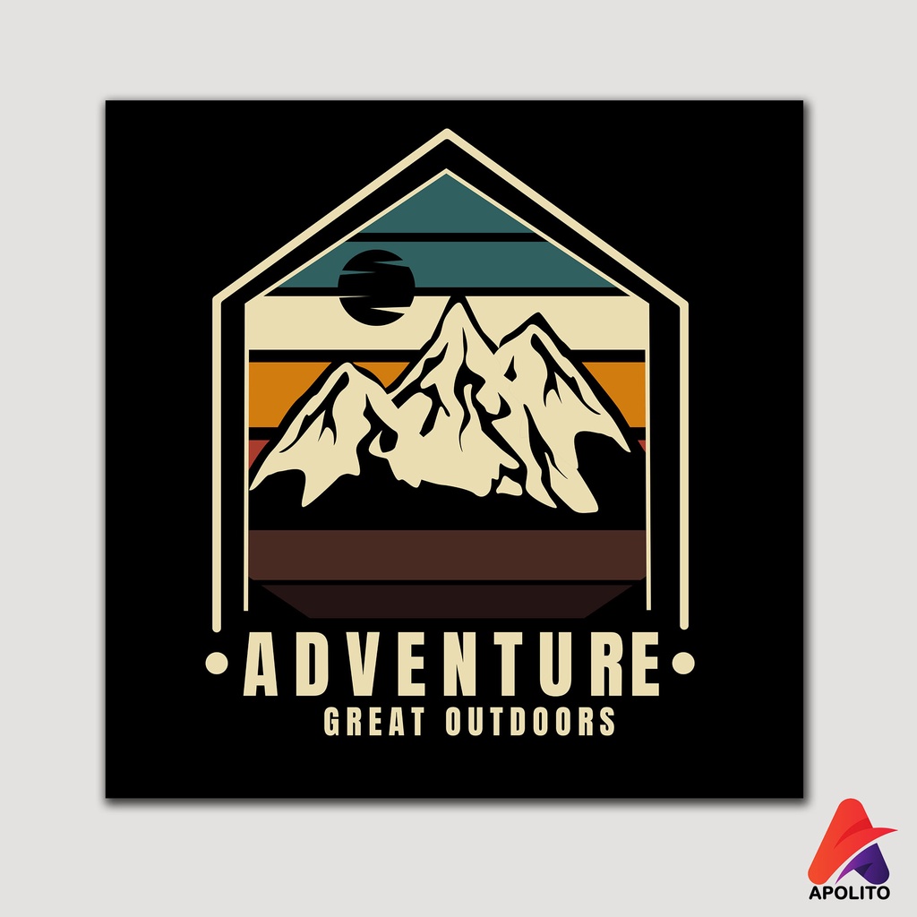 HIASAN DINDING ADVENTURE PENDAKI (30X30) WALLDECOR PAJANGAN POSTER HIASAN KAMAR DEKORASI KAYU