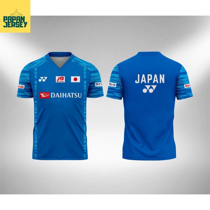 KAOS JERSEY TIMNAS JAPAN BATMINTON - YONEX 2022 GRATIS NICKNAME. JERSEY JAPAN