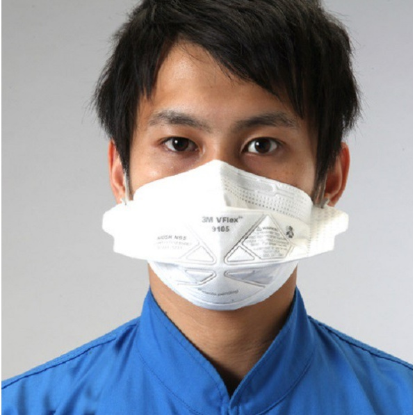 ORIGINAL!! 3M Masker N95 9105 VFlex Particulate Respirator - 1 Box isi [50 Masker]
