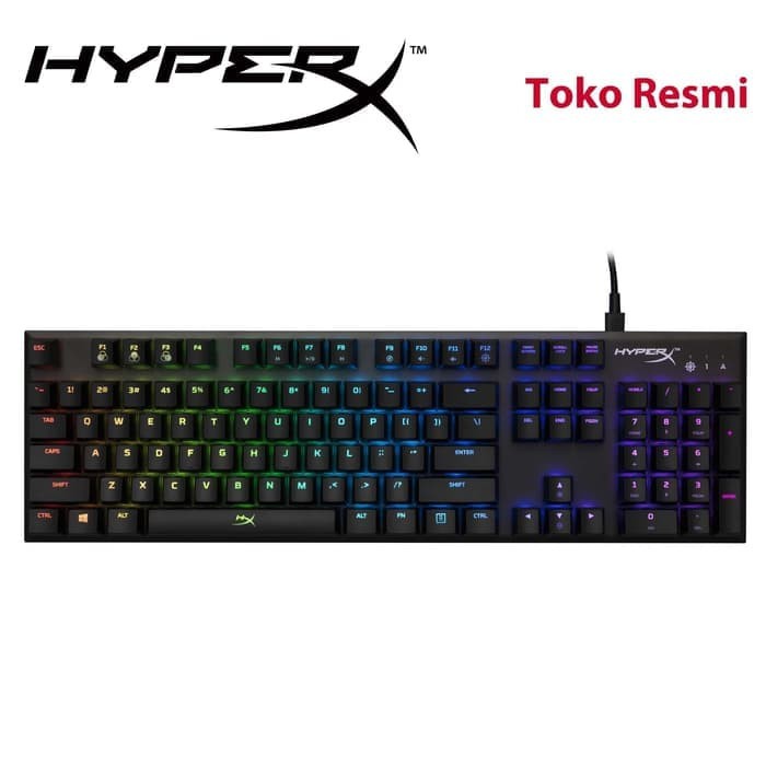 HyperX Alloy FPS RGB Mechanical Gaming Keyboard - Speed Silver, RGB LE