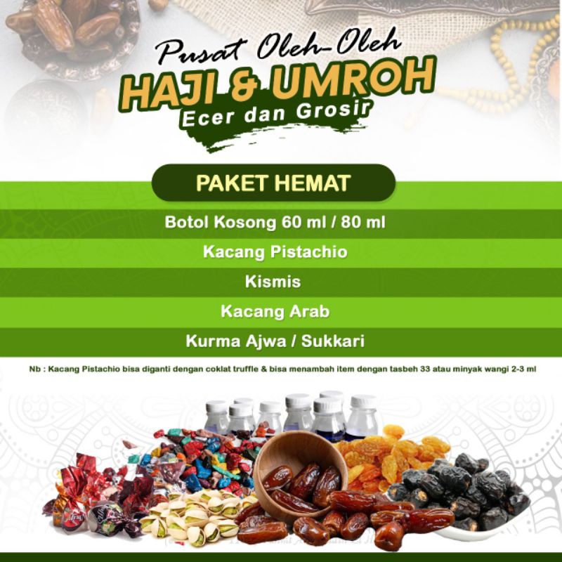 Paket oleh2 haji &amp; umroh sukkari // oleh-oleh haji dan umroh murah // zamzam 1L dan 5L