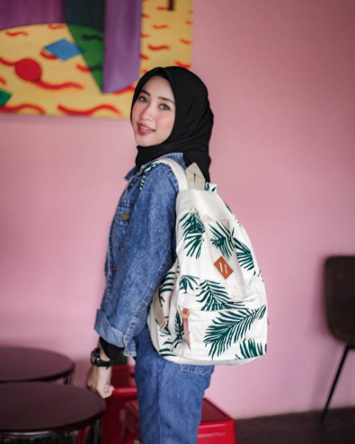 BACKPACK PALEM // taskanvasbdg - tas kanvas - tas ransel wanita - tas wanita - tas lucu - tas cewek