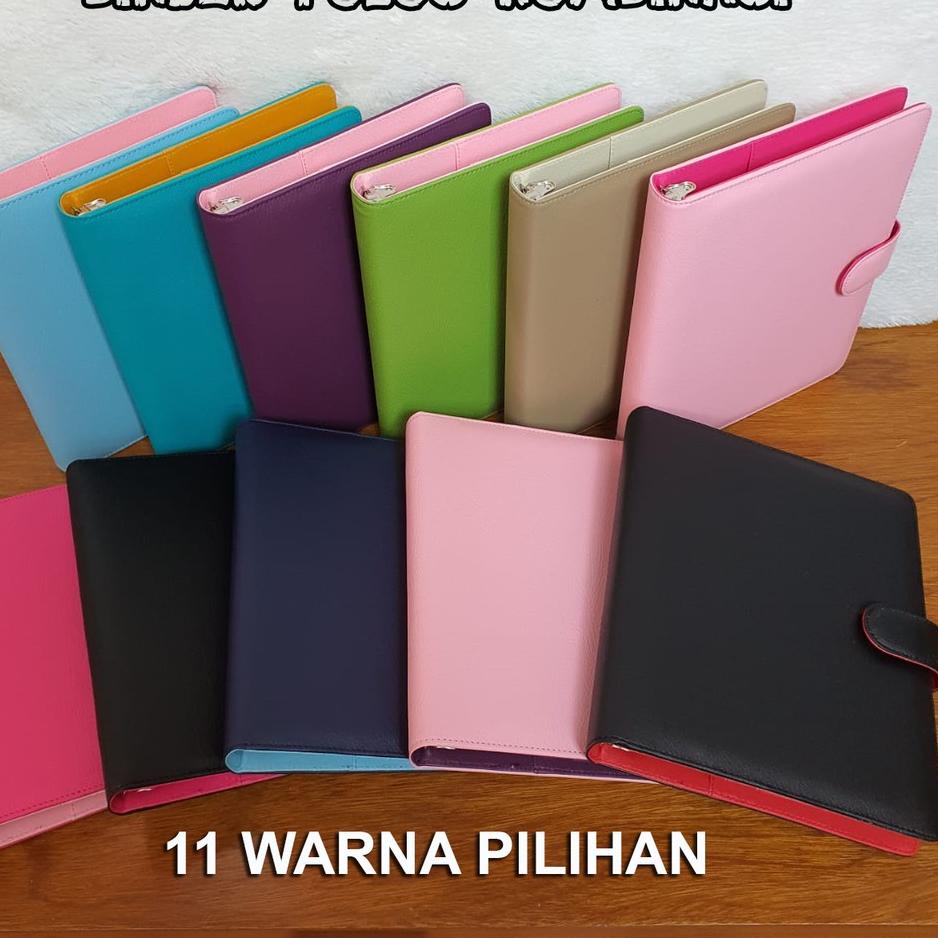 

BINDER KULIT JERUK POLOS KOMBINASI 12 WARNA PILIHAN A5 DAN B5 ン