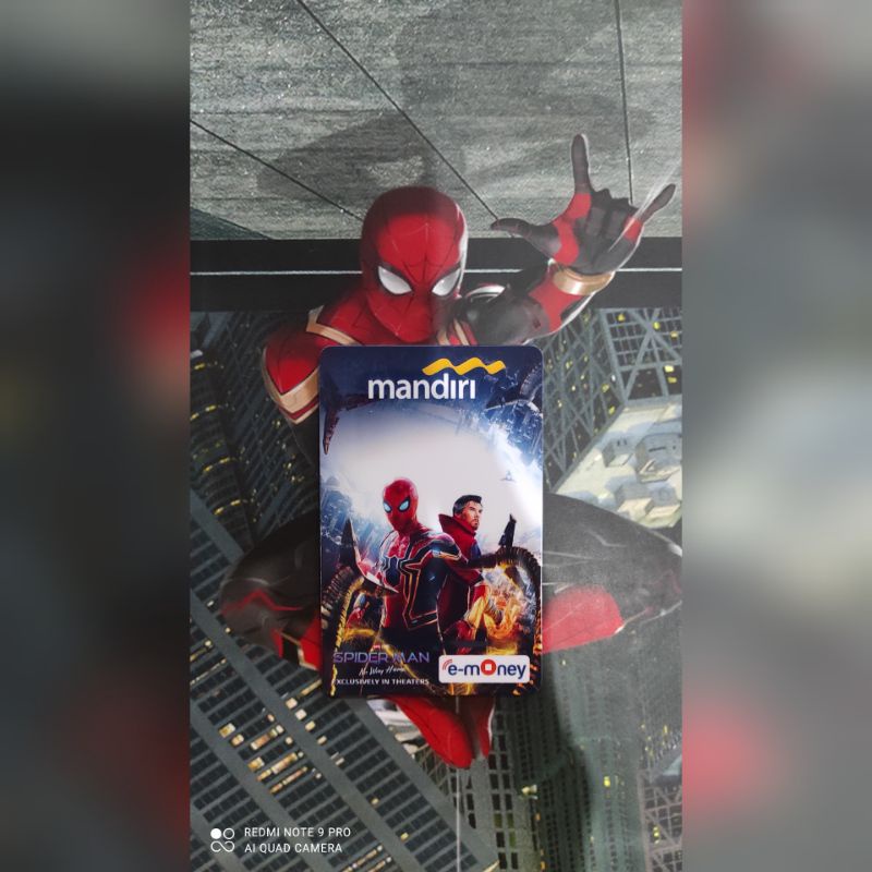 Mandiri eMoney SPIDERMAN ORI /Like eTOLL Tapcash Flazz or Brizzi