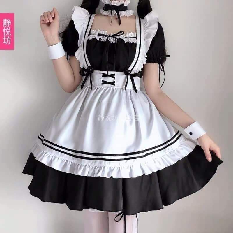 kostum keqing maid genshin impact taobao