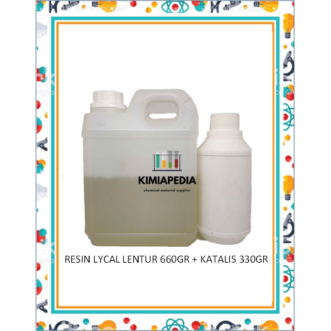 Resin Lycal Lical Lentur Flexible Fleksibel 1079 1Kg 1 Kg Nametag Stiker Sticker Timbul