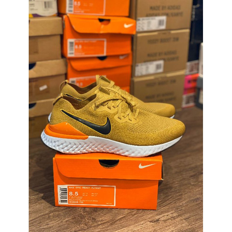 NIKE EPIC REACT FLYKNIT 2 “ Club Gold “•BNIB•