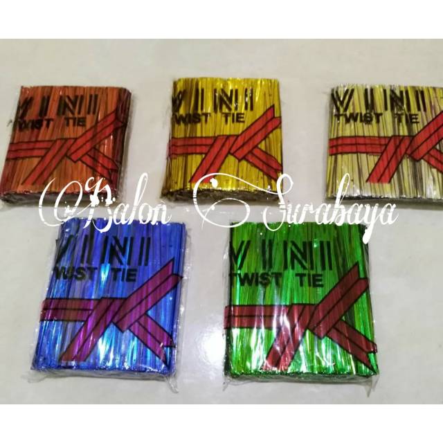 

600 pcs Pita Kawat / Pita kawat Souvenir / pita kawat potong twist tie 8 cm & 10 cm