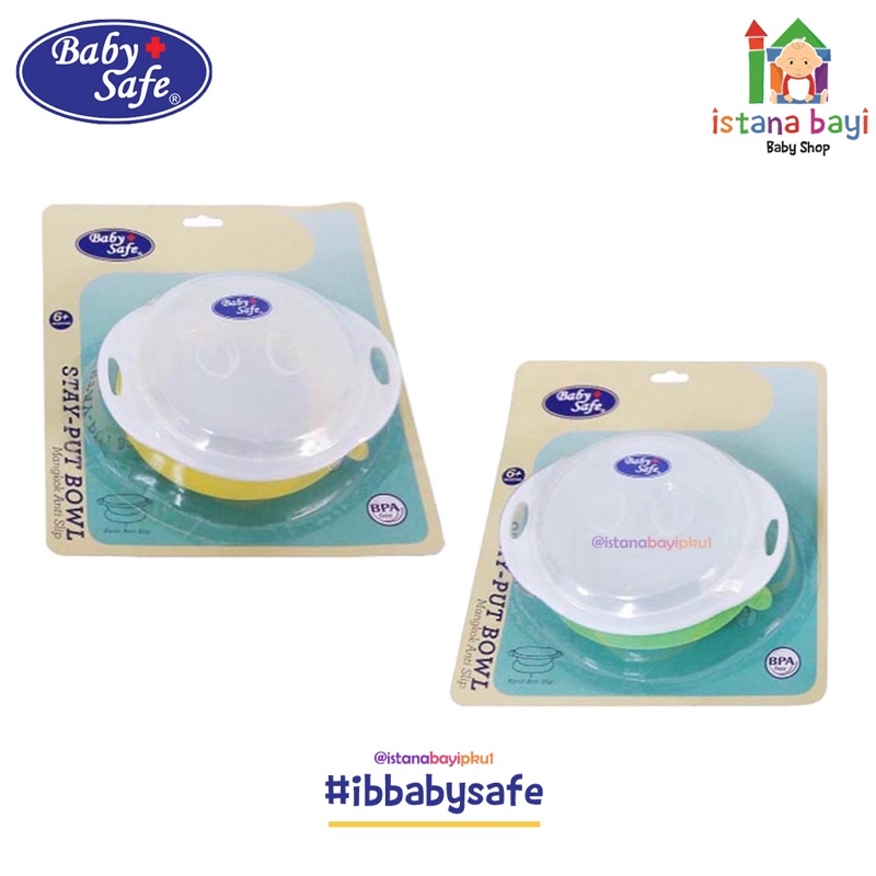 Baby Safe Stay Put Bowl BS353 - Mangkok Anti Slip/peralatan makan anak