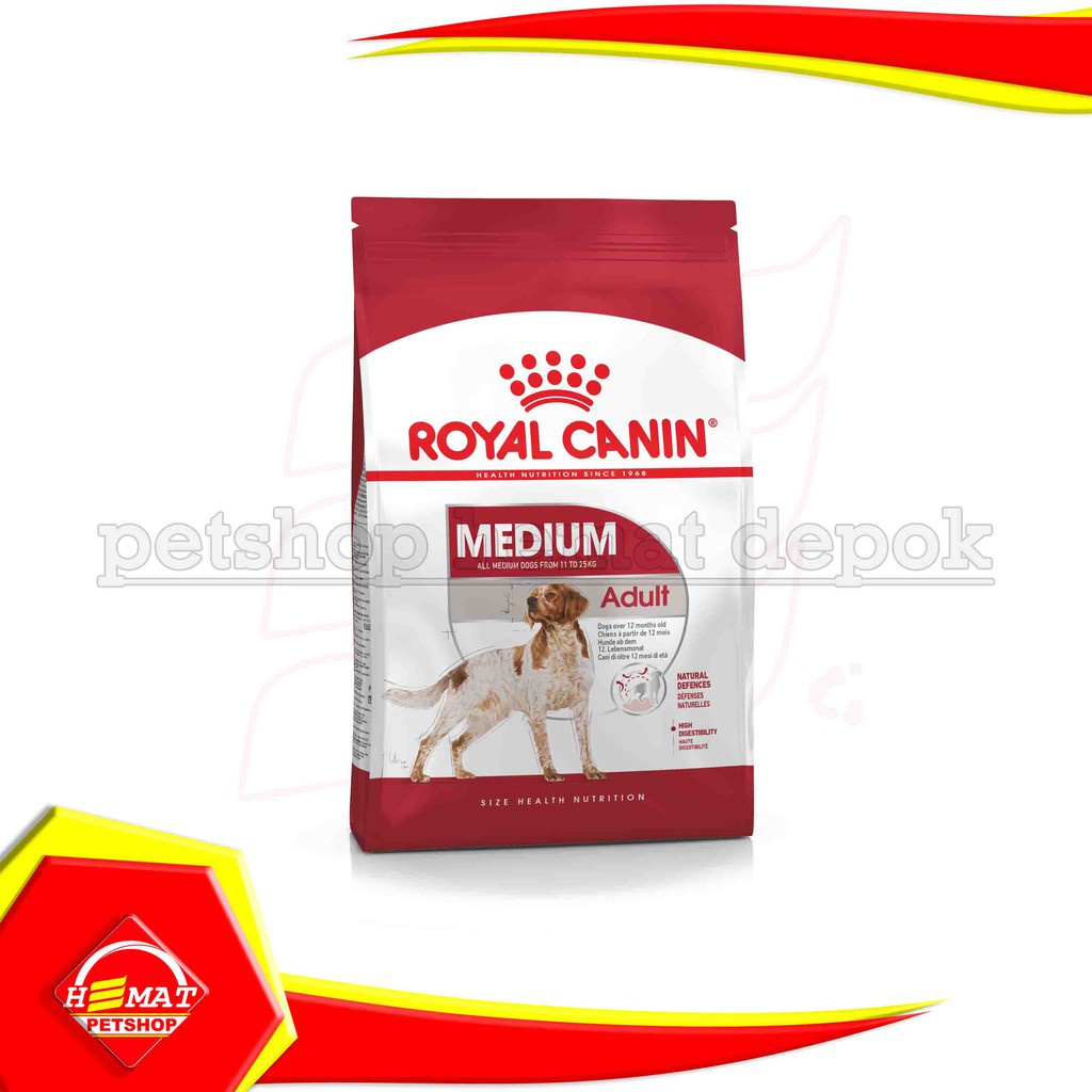 Dog Food Royal Canin Medium Adult 4 Kg Makanan Anjing dewasa ras sedang 4kg