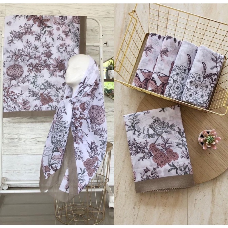 Afrahijab/ Segi Empat Voal Motif 097