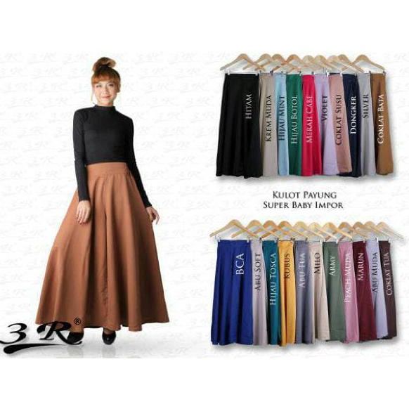 Bzsy Rok Celana Muslimah (Kulot Payung) 3R 477H