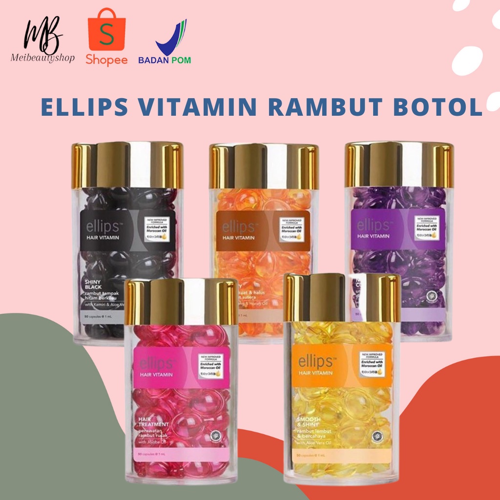 ELLIPS Hair vitamin rambut (botol isi 50pcs)