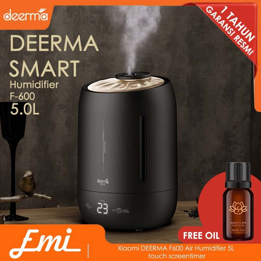 DEERMA Air Humidifier Ultrasonic Large 5L Touch Screen Version F600