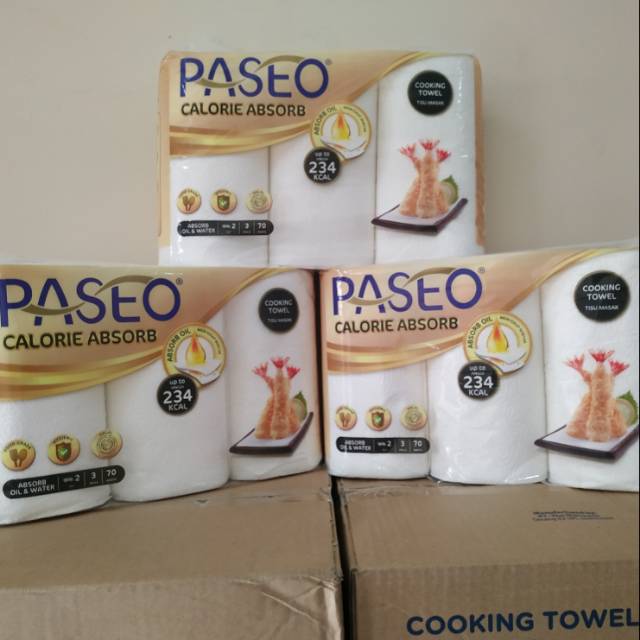 Tissue Paseo tissue dapur kitchen towel 3 roll 70 s