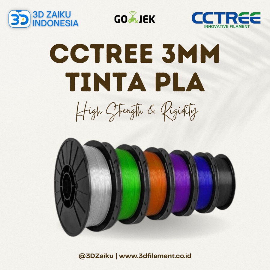 3 mm Tinta 3D Printer Filament PLA dan ABS Kualitas Bagus - Bahan PLA