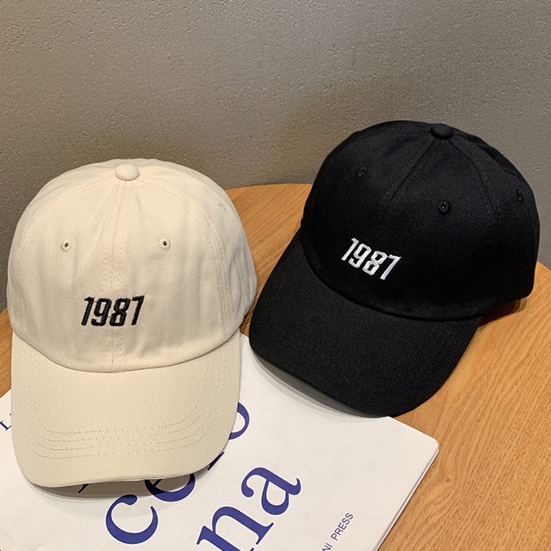 1987 Baseball Cap Korean Style Trendy Sunscreen