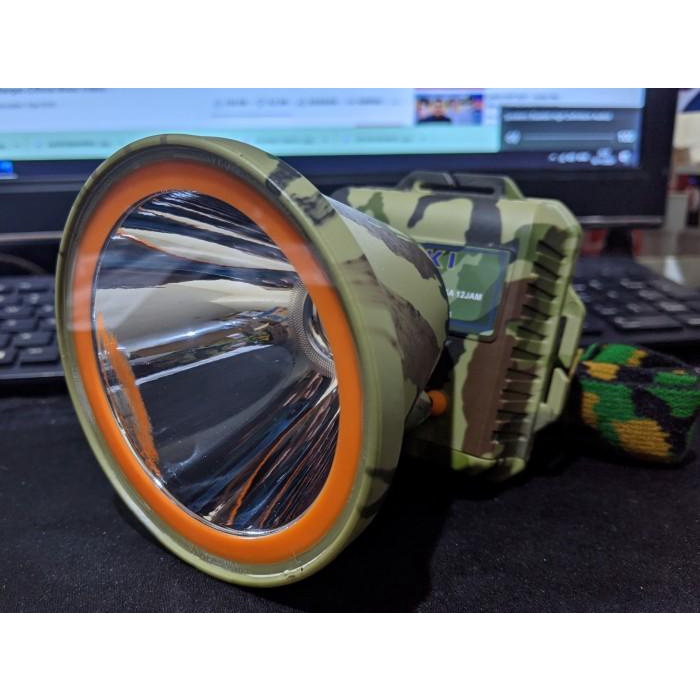 Senter Senter Kepala Led Super Terang Kiseki 100 Watt Ck-299 Original