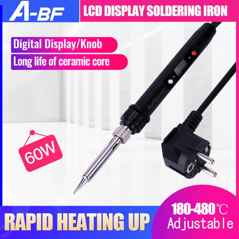 A-BF 836D LCD Display Soldering Iron Digital Solder Iron Set Temperature Adjustable Kit Welding