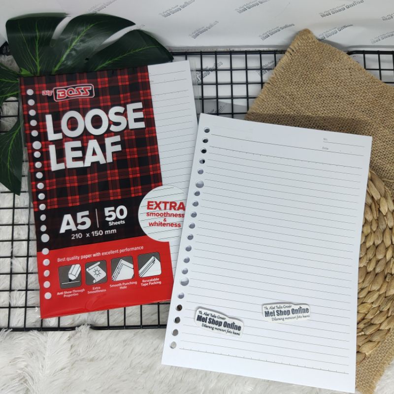 

Isi Kertas File Binder Loose Leaf A5 50 lembar 20 lubang