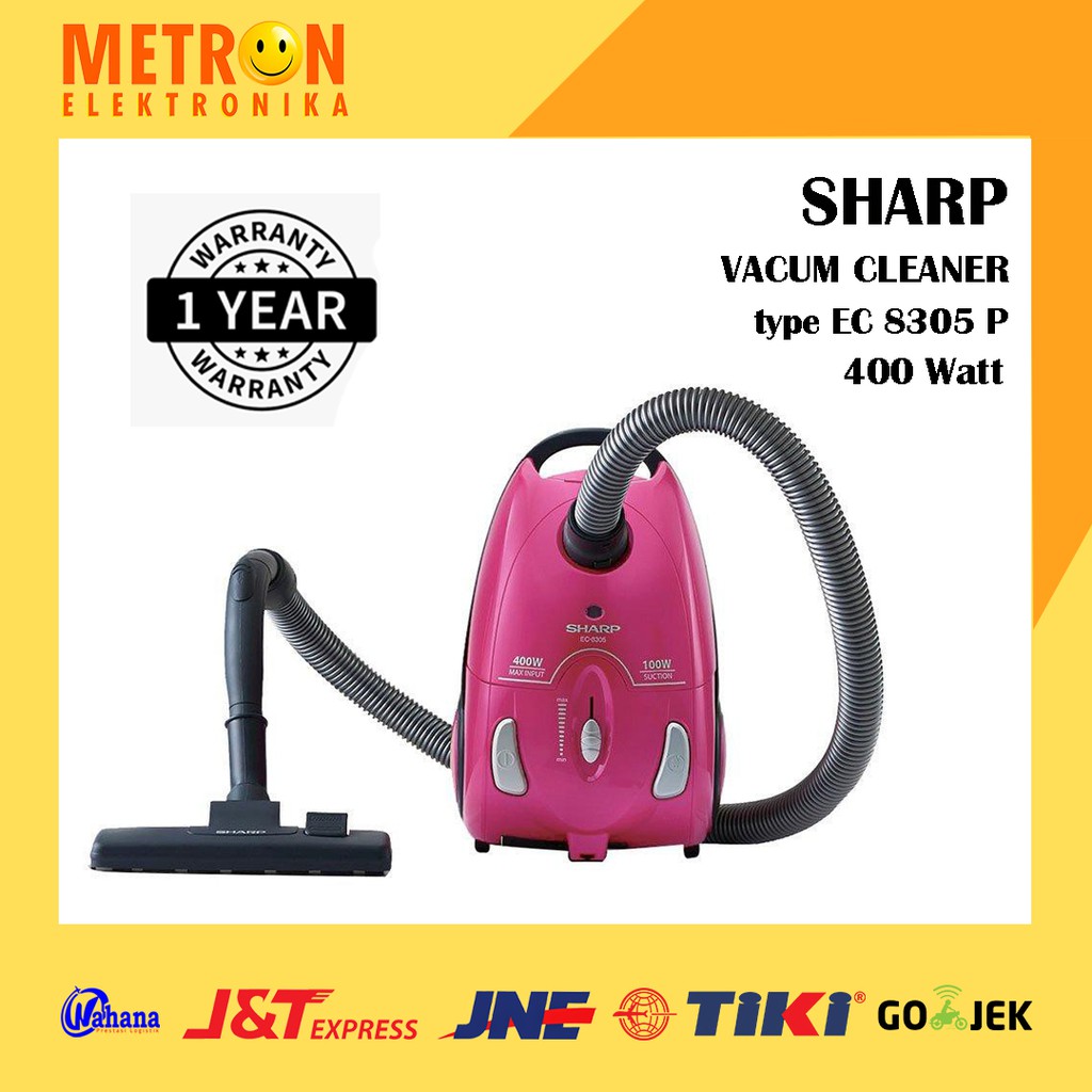 SHARP EC 8305 P PINK / VACUM CLEANER 400 W / PENGHISAP DEBU / EC8305P