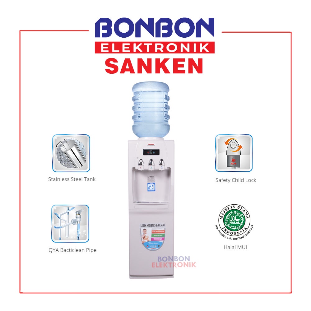 [GOJEK/GRAB] Sanken Dispenser Galon Atas HWD 730N / HWD 730 N / HWD730