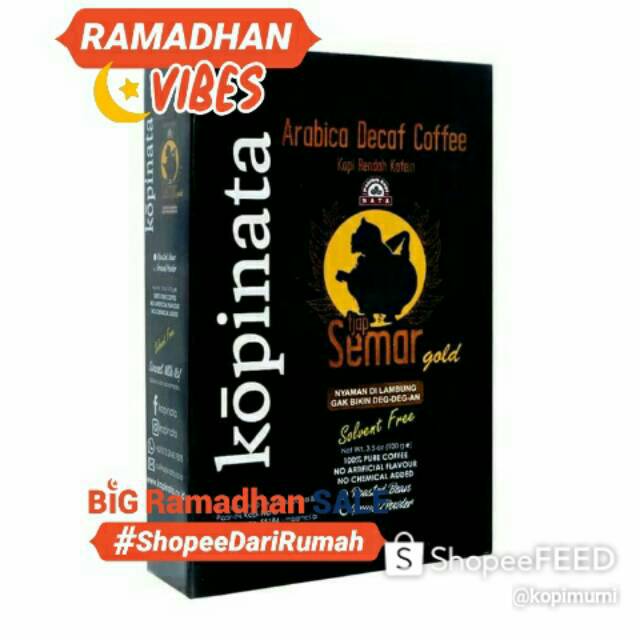 

Big Ramadhan Sale Kopi Murni Alami Sehat Decaf Untuk Diet, Semua Kalangan Arabica Rendah Kafein -Box