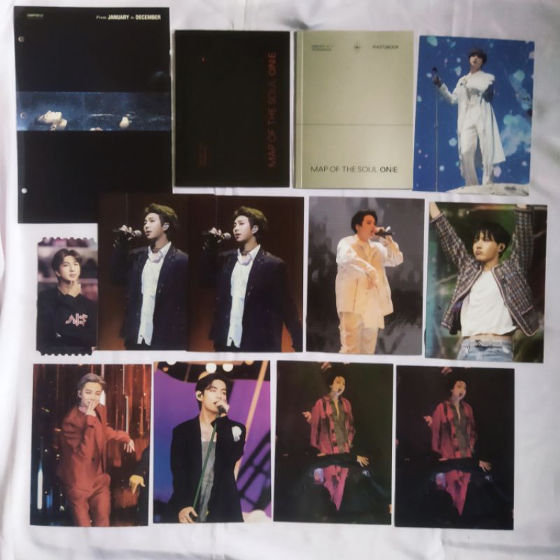 Postcard photobook photostand bluray mots one bts official namjoon jin yoongi jhope jimin taehyung