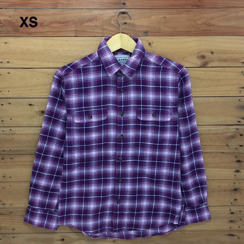 KEMEJA FLANNEL UNIQLO SIZE XS