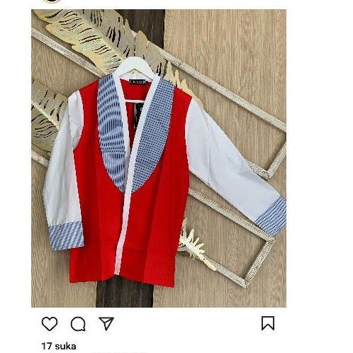 sale blazer outer merah geggo woman