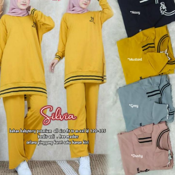 LANGSUNG ATC.. new york set hijab sporty olahraga set baju olahraga ori valent baju olahraga muslima