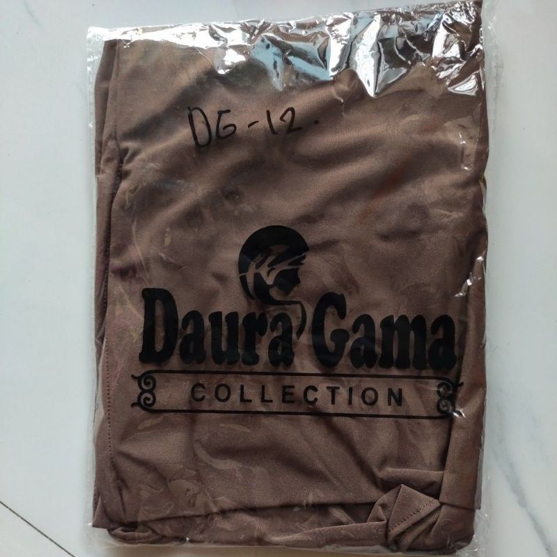 HIJAB INSTAN DG-12 BERGO FATIMAH BY DAURA GAMA-Dark Mocca