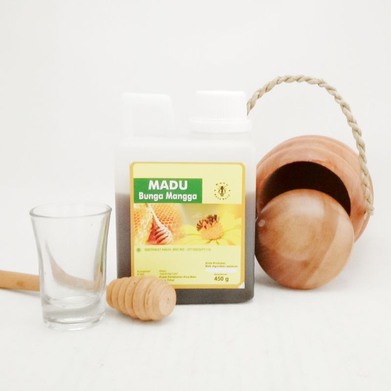 

Madu Asli Murni Nektar Bunga Mangga Netto 450 gr Kemasan Jirigen
