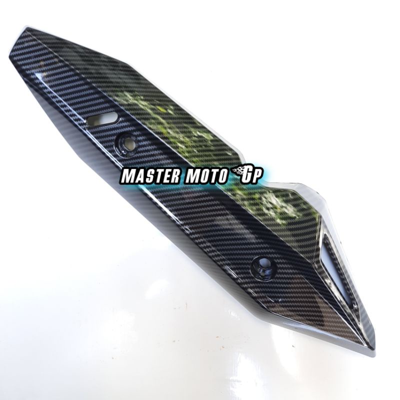 tutup kenalpot Vario125 - Vario 150 new 2019 2020 carbon black Cover kenalpot vario 150 125 carbon Zoro fine