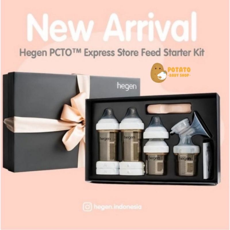 Hegen Express Store Feed Starter Kit Set - termasuk pompa asi manual