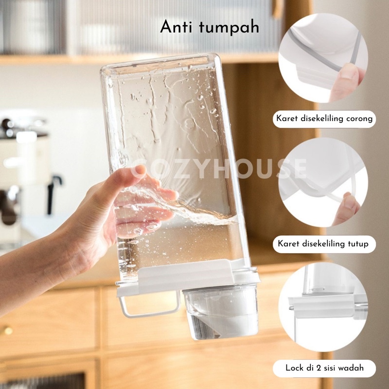 COZYHOUSE EGIL Kontainer Wadah Penyimpanan Deterjen Bubuk dan Cair Kedap Udara Kotak Makanan Kering Multifungsi / Airtight Food Container Detergen Bottle