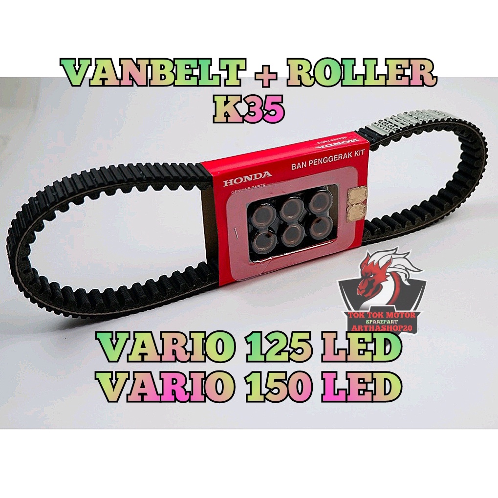 VANBELT ROLLER SATU SET ASLI ORIGINAL HONDA K35 VARIO 125 LED , VARIO 150 LED NEW , VARIO 150 LED V-