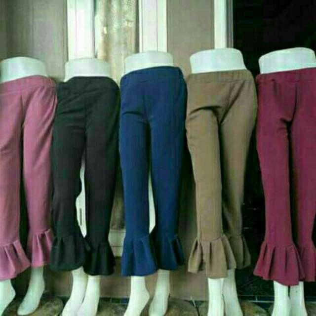 CELANA PANJANG REMPEL | CELANA PANJANG WANITA | CELANA TROMPET