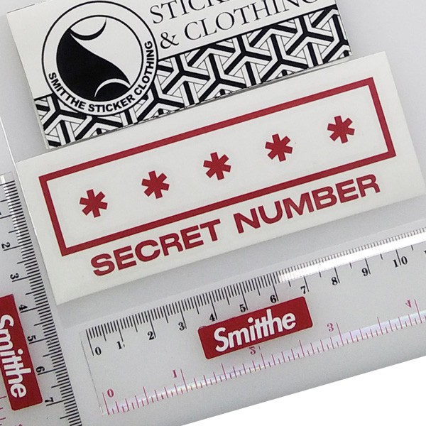 Stiker SECRET NUMBER Logo Cutting Sticker untuk aksesoris Motor Mobil