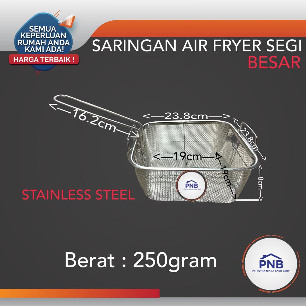 Saringan Penggorengan Keranjang Tirisan Kentang Goreng Stainless Besar